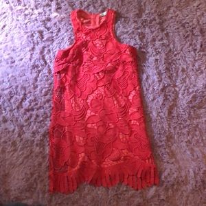 Lovers + friends xs coral dress